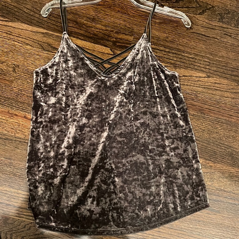 American eagle velvet material sexy tank size small